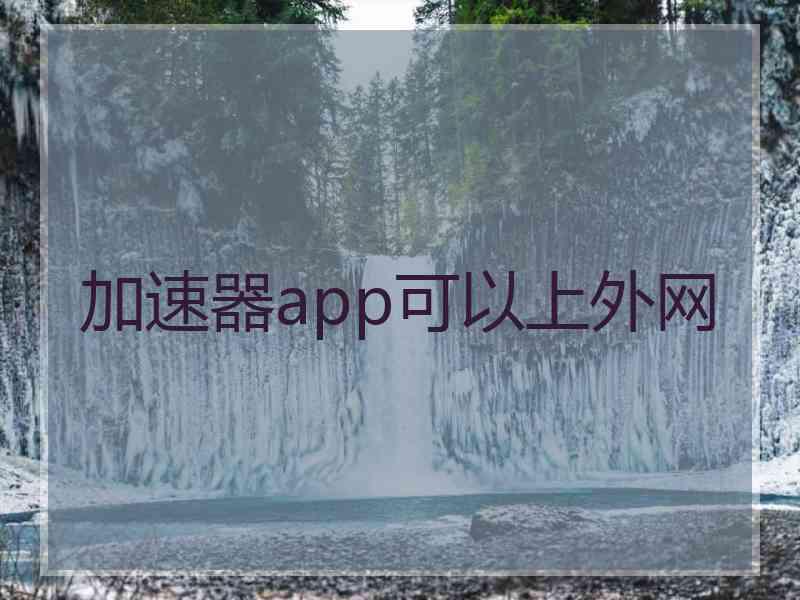 加速器app可以上外网