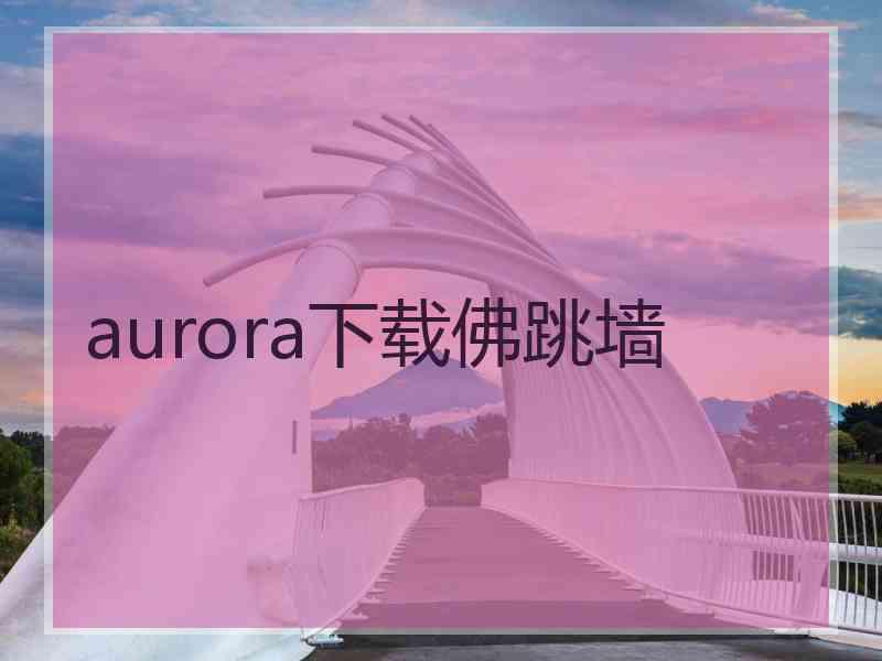 aurora下载佛跳墙