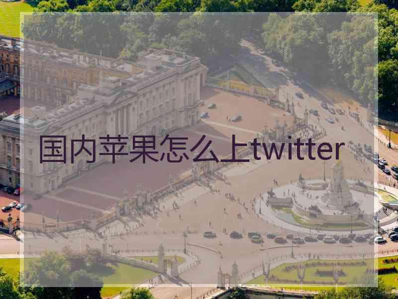 国内苹果怎么上twitter