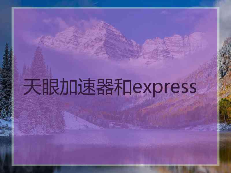 天眼加速器和express