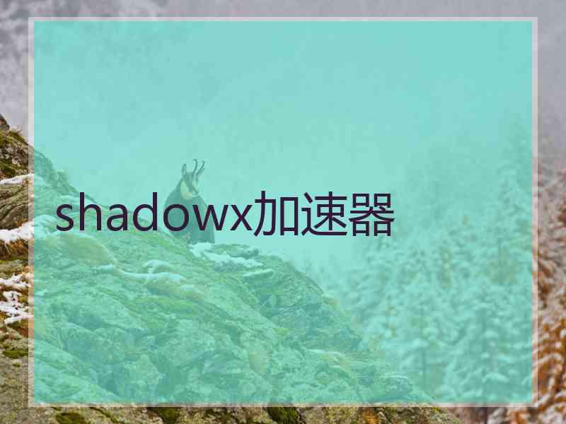 shadowx加速器