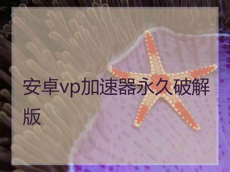 安卓vp加速器永久破解版