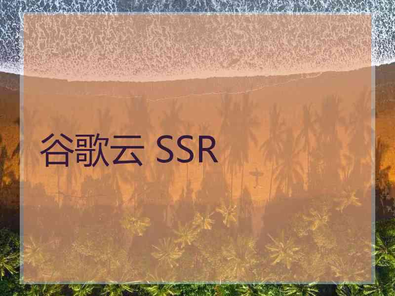 谷歌云 SSR