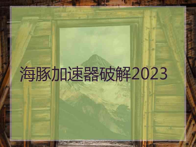 海豚加速器破解2023