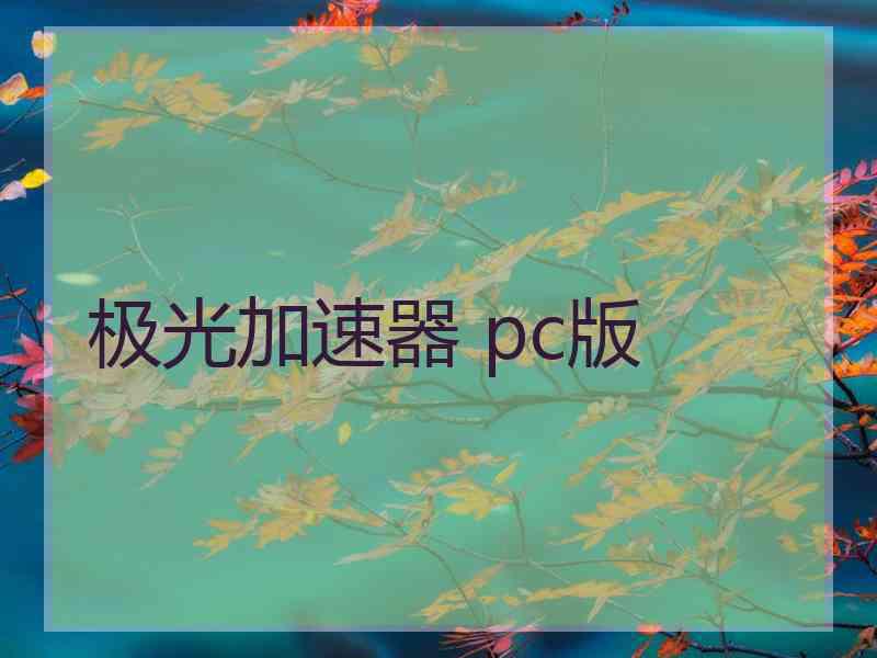 极光加速器 pc版