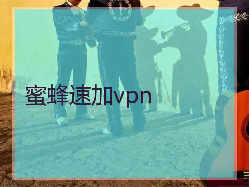 蜜蜂速加vpn