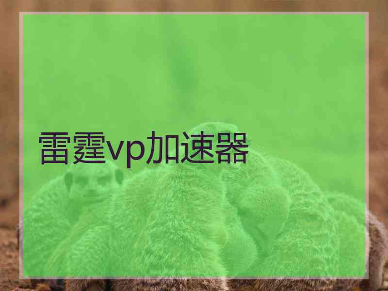 雷霆vp加速器