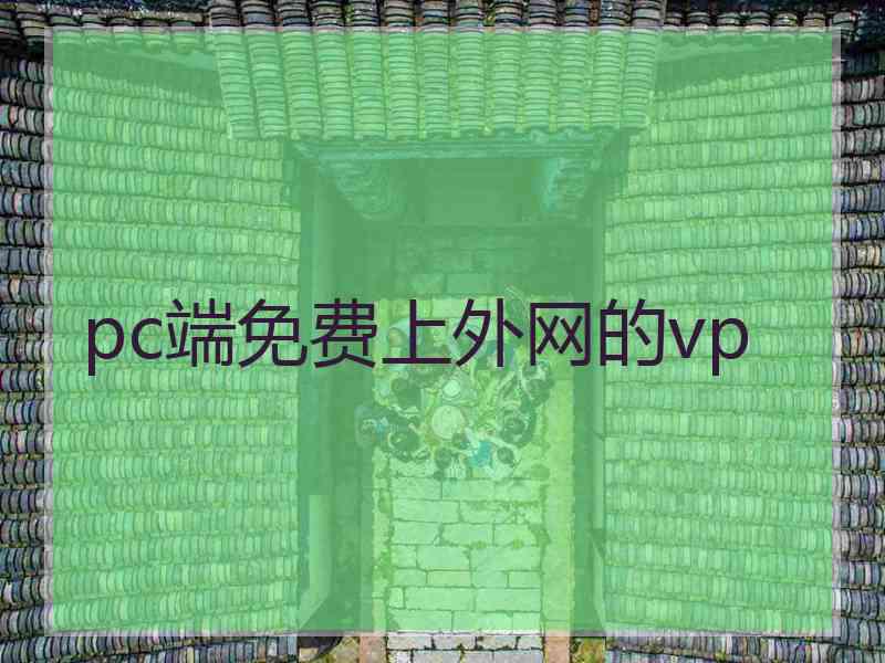 pc端免费上外网的vp