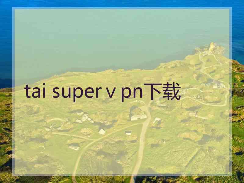 tai superⅴpn下载