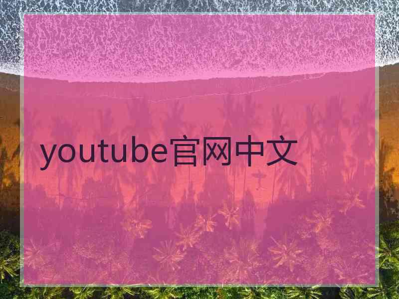 youtube官网中文