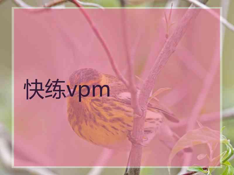 快练vpm