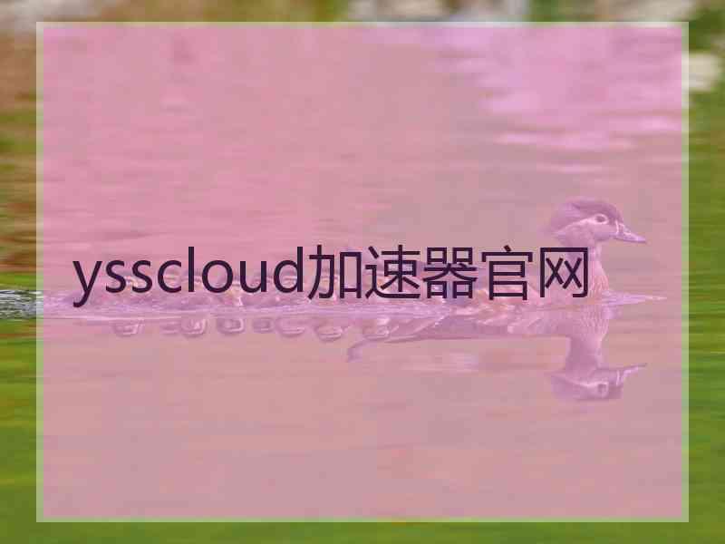 ysscloud加速器官网