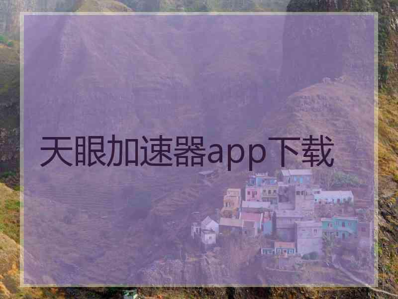 天眼加速器app下载